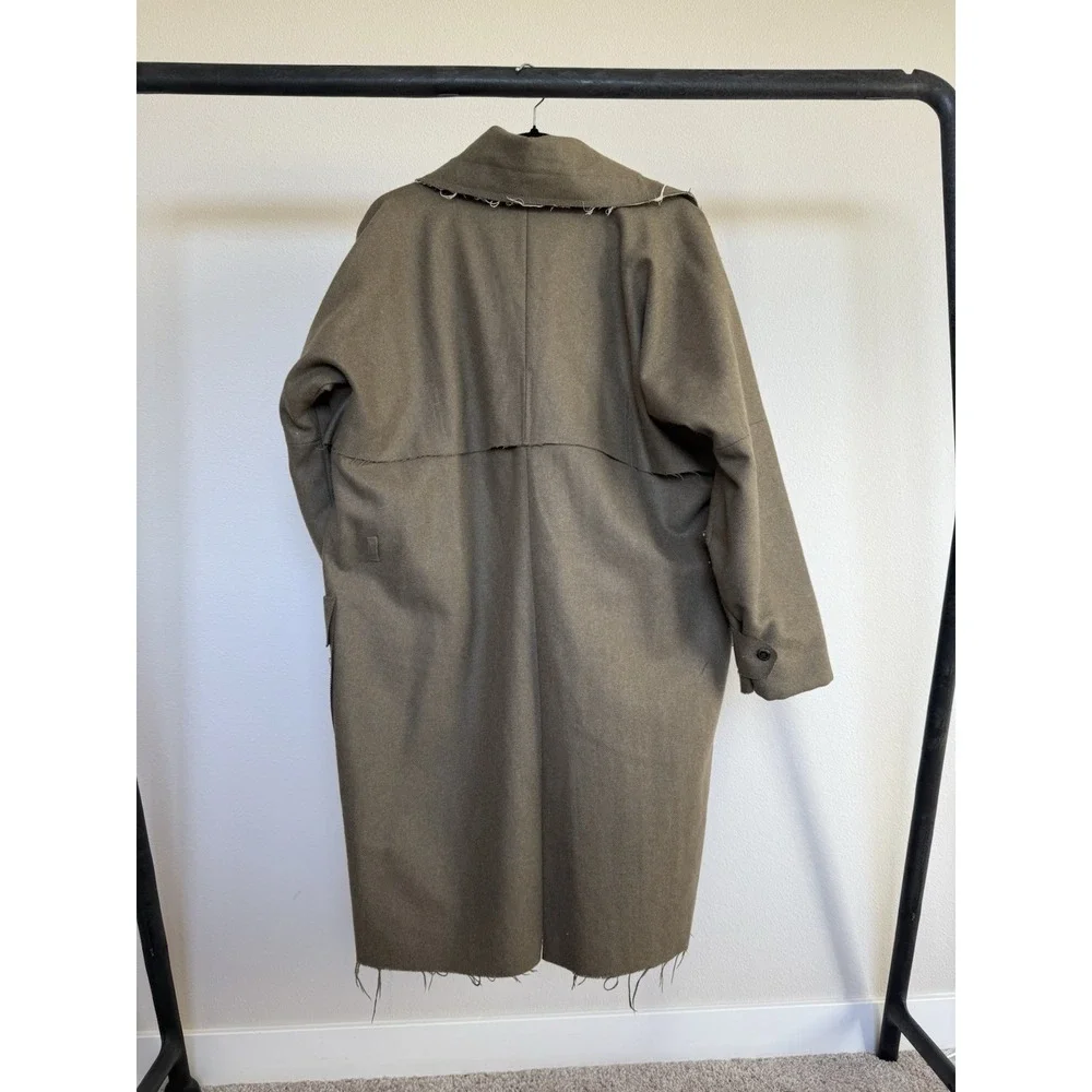 H+ Par Hannoh Deconstructed Wool‎ Oversized Coat Avant-Garde Minimalist SZ 38 - Picture 5 of 9